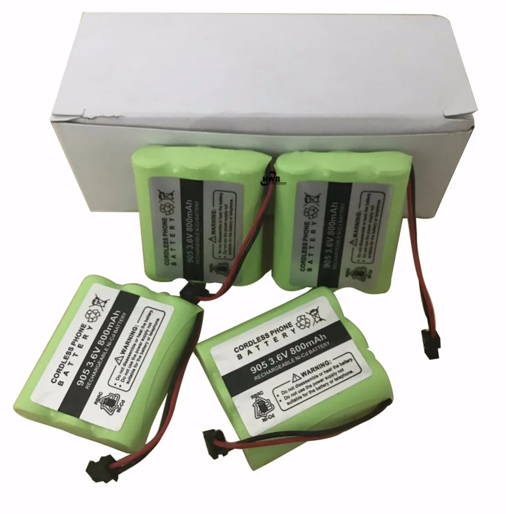 4 шт. горячая Распродажа беспроводные Замена Батарея BT 905 800 мАч 3 6 аккумуляторы Ni cd