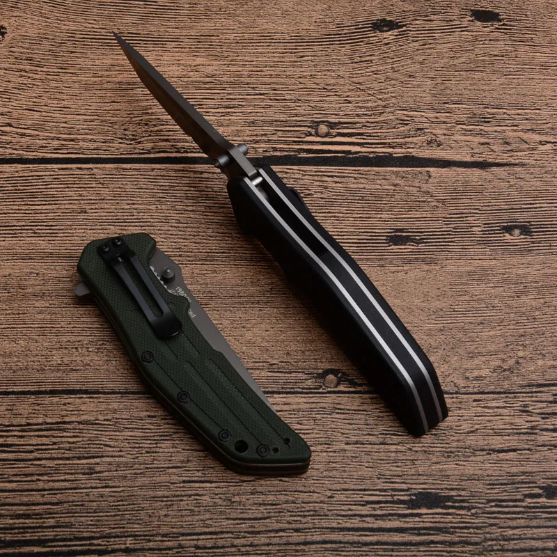 

high quality Folding knife 1980 Camping Knife 8CR13MOV Blade G10 Handle Pocket EDC tool Outdoor Survival Tactical Hunting Knives