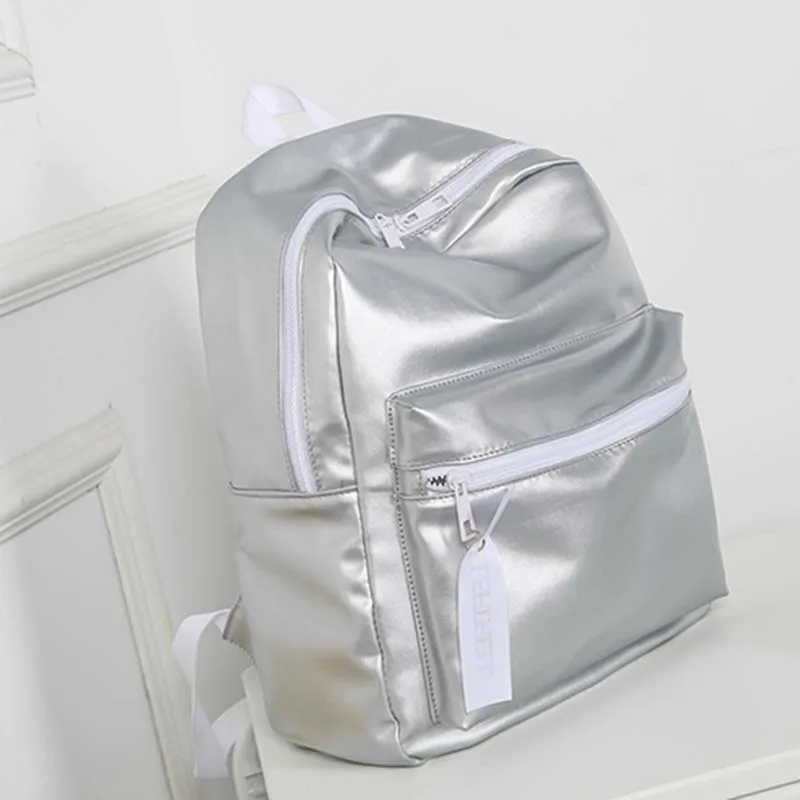 

Модная женская сумка через плечо из искусственной кожи, однотонная двойная Женская Повседневная сумка для путешествий, школьные сумки для ...