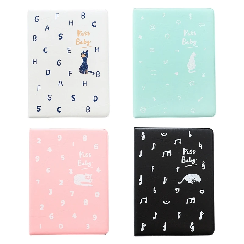 

4 Inch 72 Pockets PVC Photo Album Cat Design Interstitial Case for Name Cards
