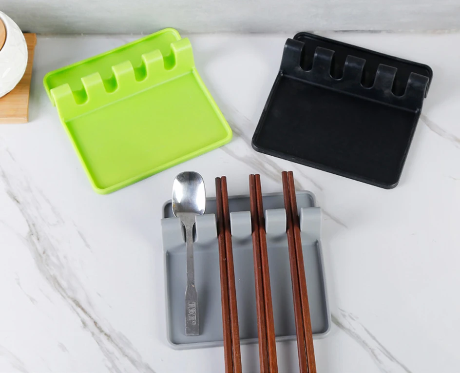 

Kitchen silica gel wiping tool holder, pot cover holder, storage holder, spoon holder, tableware holder, drainage rack tool