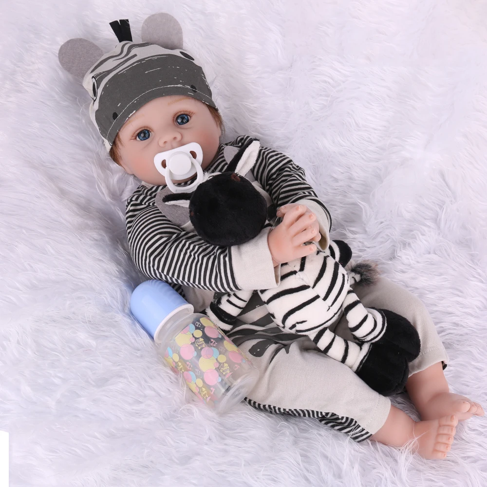 Кукла npk 55 см Силиконовая Reborn Super Baby Lifelike малыш мальчик Bonecas кукла Bebes Brinquedos Toys
