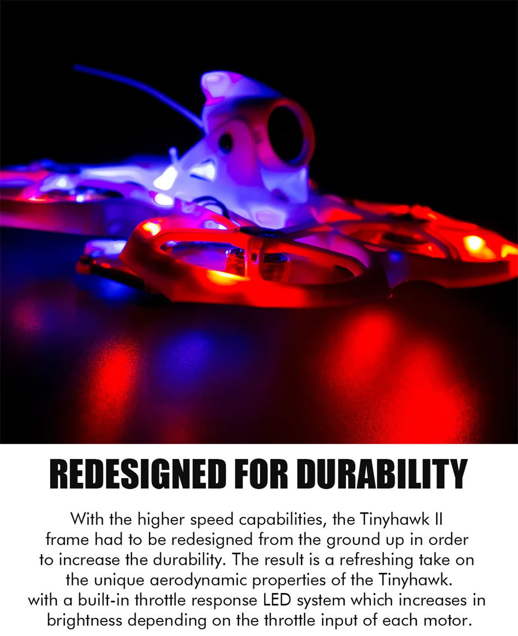 EMAX Tinyhawk 2 RTF FRSKY 1 2s светодиодный 200 мВт Runcam Nano Камера гоночный FPV Дрон пуш ап на Аван