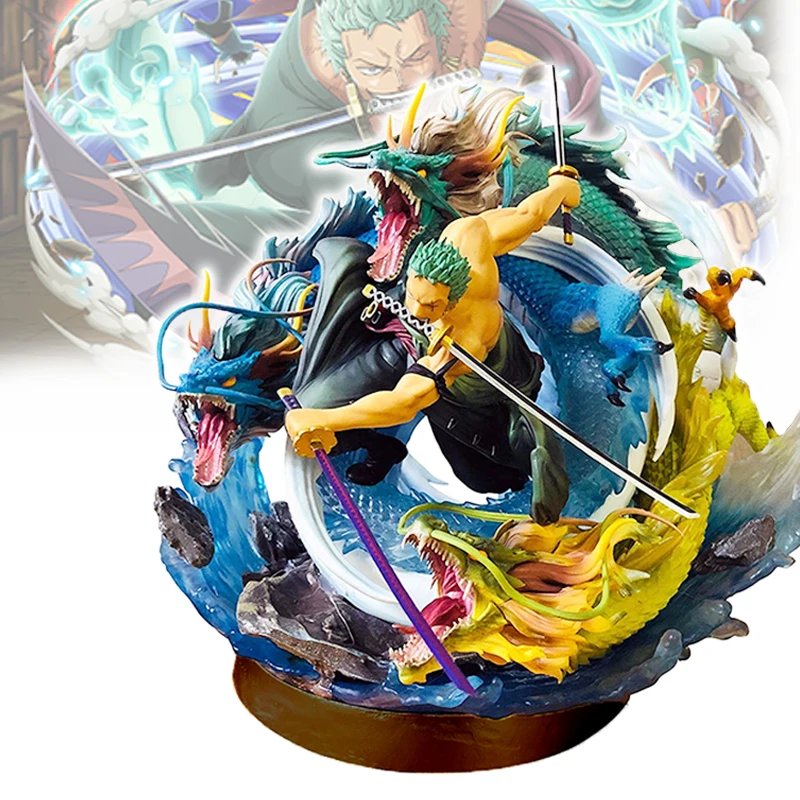 

Аниме One Piece 28 см ророноа Зоро тысяча мира Торнадо Боевая статуя ПВХ экшн-фигурка Коллекционная модель игрушки подарок