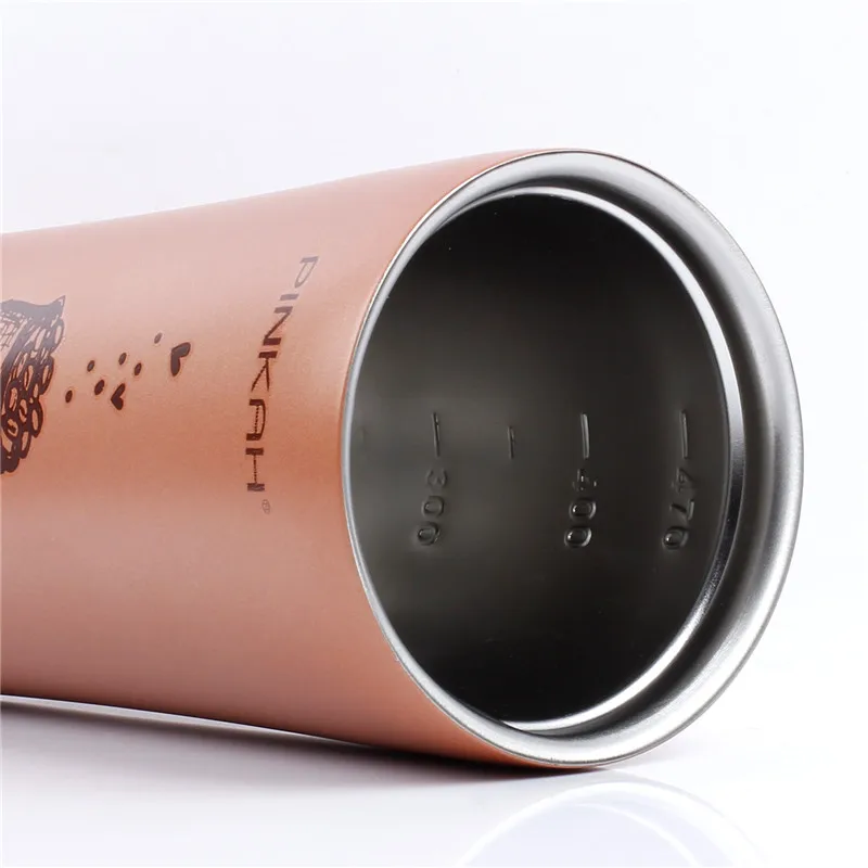 Pinkah Термос 480 мл с логотипом на заказ двойными стенками вакуумный термостакан 304