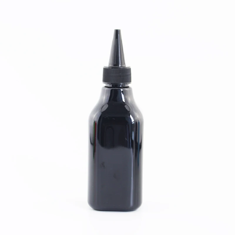 Jooray 200 мл заостренный рот пластиковые контейнеры для косметики E-Liquid квадратная пластиковая бутылка с белой прозрачной черной крышкой 200cc емкость 30 шт - Цвет: Black Bottle Black