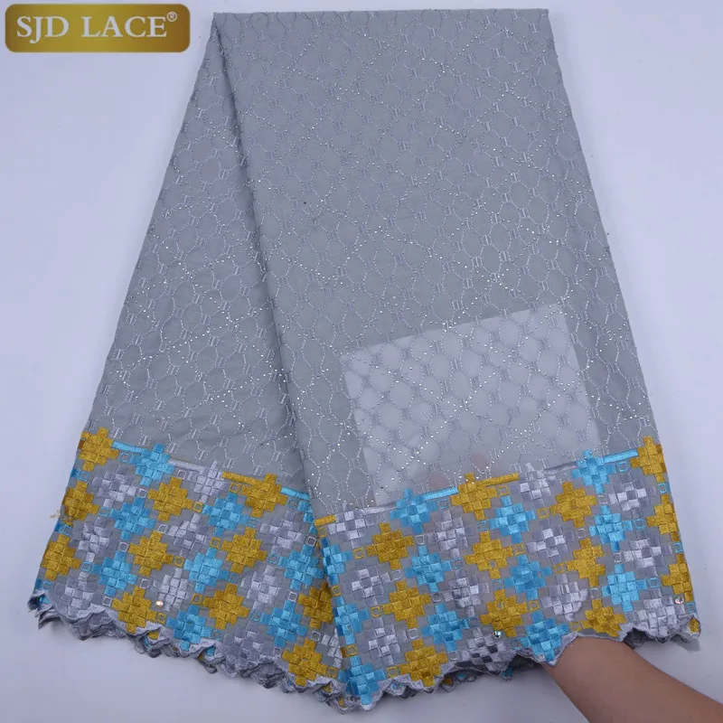 

Royal Blue Swiss Voile Lace In Switzerland Embroiderey African Dry Lace Fabric 2019 Cheap Sale Nigerian Man Dress Garment A1734