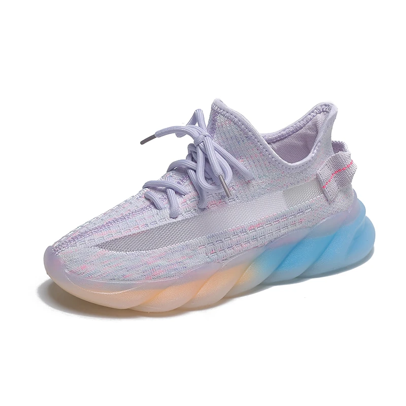 

Luminous Sole Fashion Women Sneakers Lace up Summer Breathable Outdoor Running Shoes Girls Sport Tennis