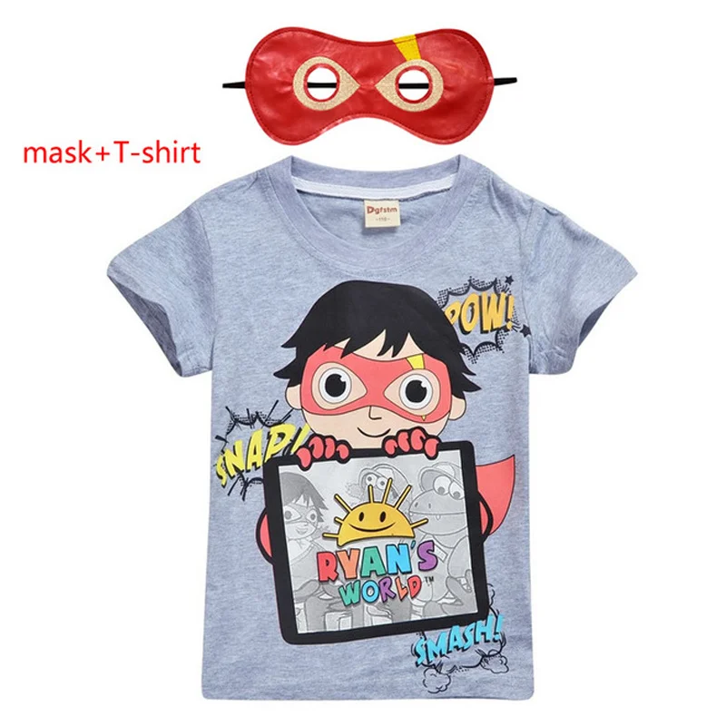 Футболка для мальчиков и девочек Ryan Toys Review модная футболка из 100% хлопка маленьких