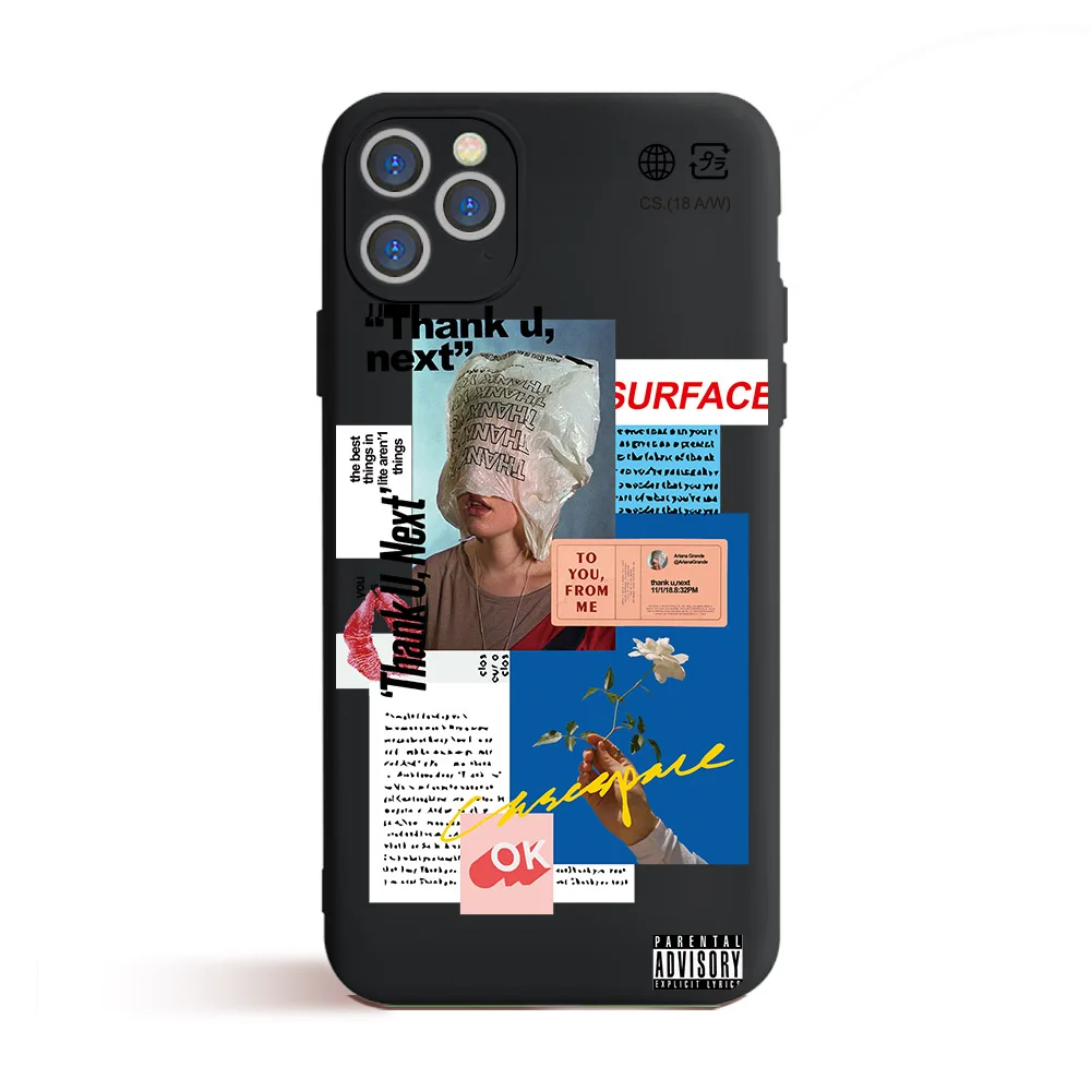 For black Case IPhone 12 11 Mini Pro XS Max SE 2020 X XS XR 6 6S 7 8 Plus Soft Cover Case for iPhone 14 13 12 Pro Max Case Cover