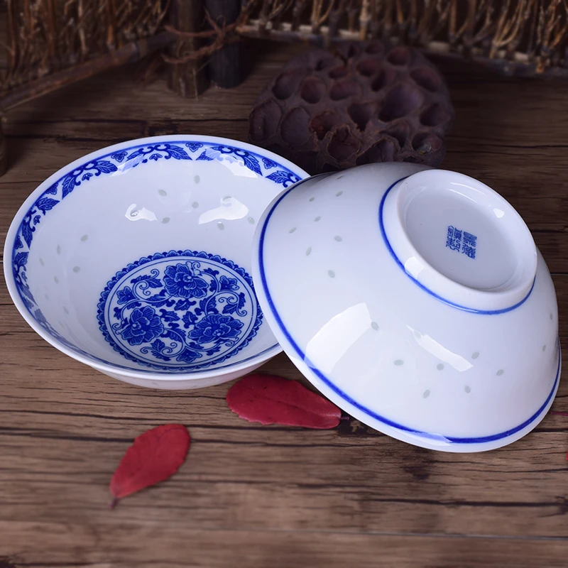 6 дюймов синий и белый фарфоровая чаша керамические рисовые чаши домашняя Ramen