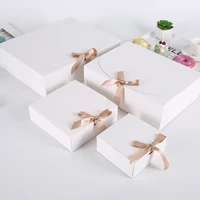 10pcs kraft paper baking cookies gift box candy packaging box birthday christmas wedding party favor baking gift paper boxes