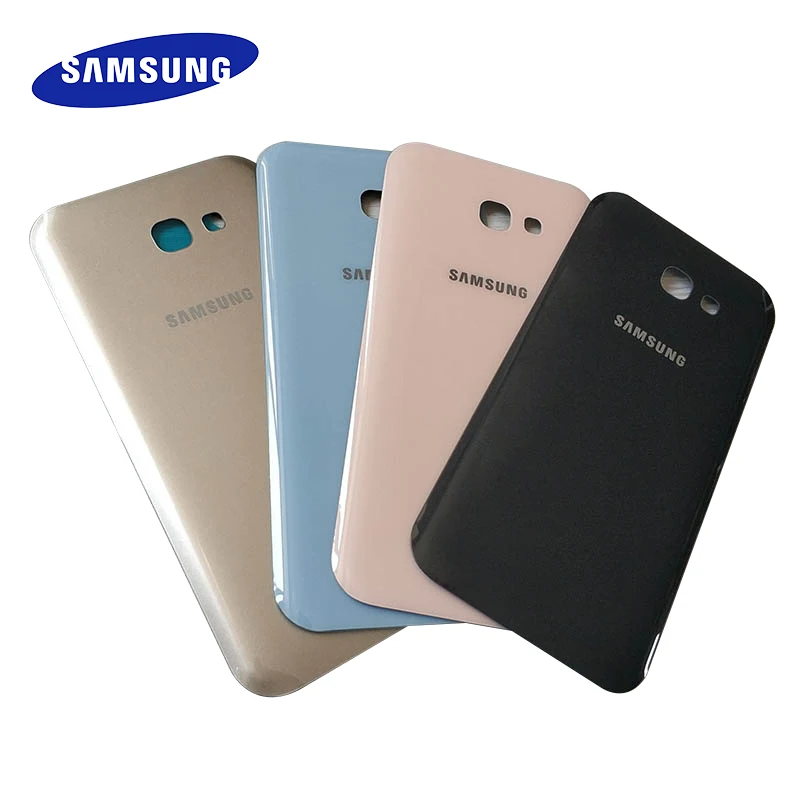 Чехол A7 для Samsung Galaxy 2017 задняя крышка из стекла аккумулятора чехол A 7 A720
