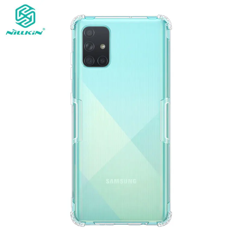 TPU чехол для samsung Galaxy A51 A71 Nillkin натуральный прозрачный мягкий Кремний Мягкий