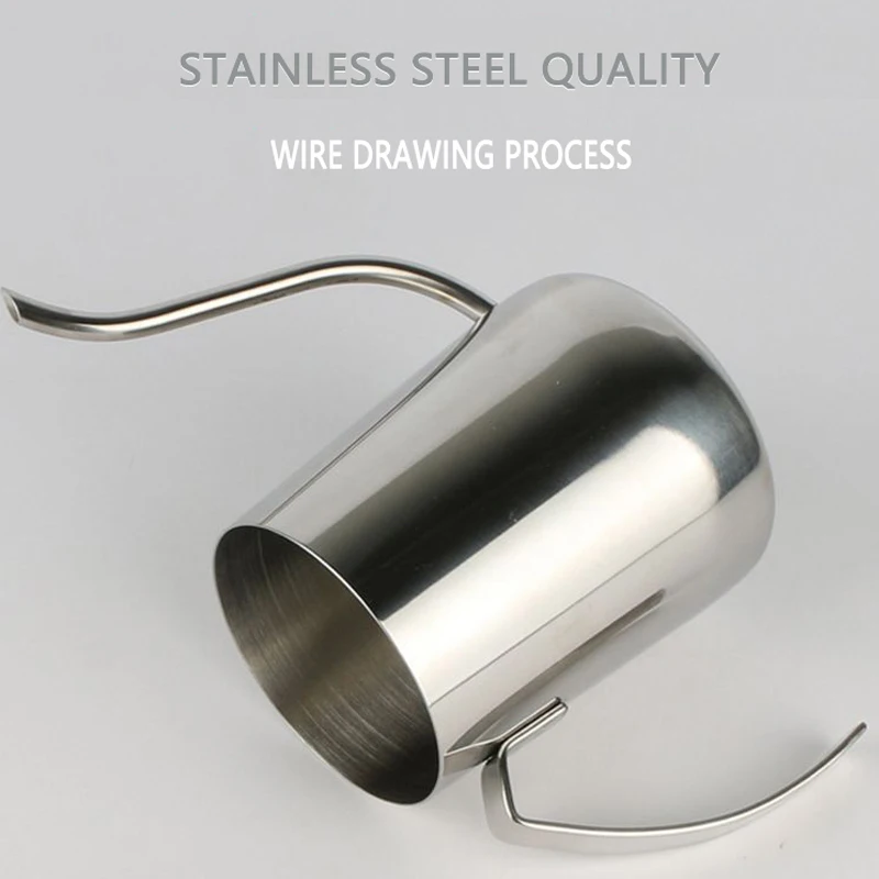 350 мл заячьи уши ручной удар кофейник бытовой длинный рот нержавеющая сталь