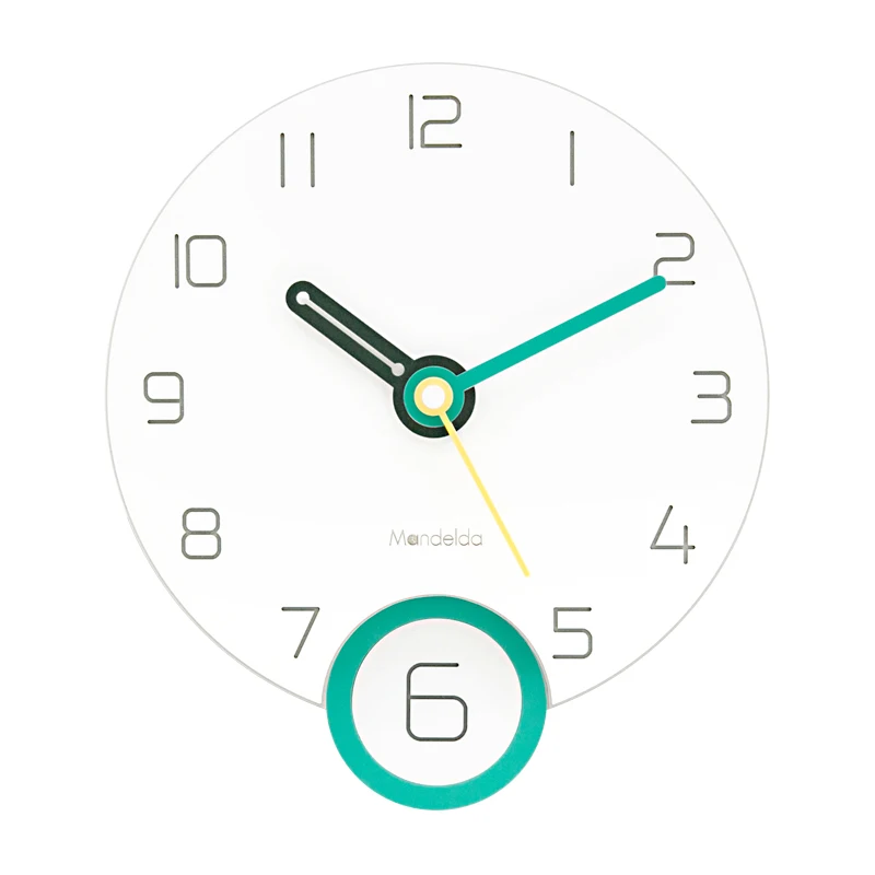 

Nordic Wall Clock Simple White Creative Kitchen Rustic Wall Clock Modern Design Living Room Relogio Household Products AA60WC