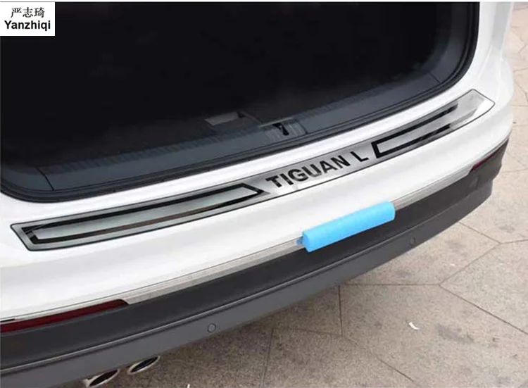 Нержавеющая сталь автомобиля задний защитный бампер протектор накладка стикер