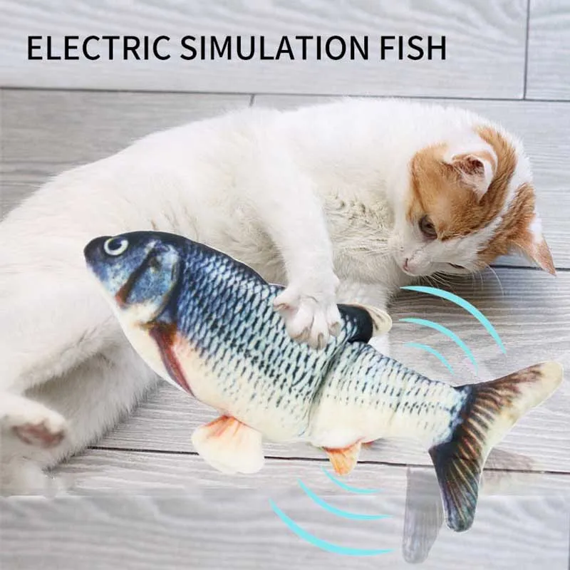 

3D кошка игрушка рыба зарядка через USB моделирование рыба интерактивные игрушки для кошек Поставка игрушек для домашних животных котенок иг...