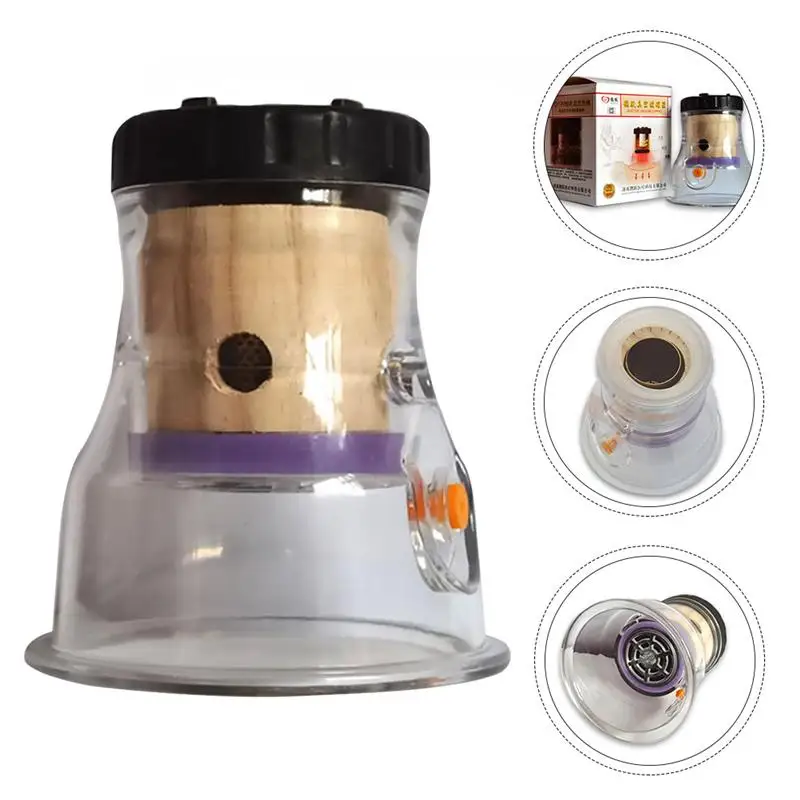 

Moxa Moxibustion Box Handheld needle Warm Moxibustion jar Guasha Massage Moxa Roll Stick Holder Moxa Steam Box Body Acupoint