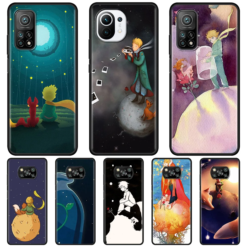 

Case for Xiaomi Poco X3 NFC M3 F1 M3 Pro 5G X3 F3 GT Casing For Redmi Note 9S 9 8Pro Cover Shell Mi 9T Bag Little Prince And Fox