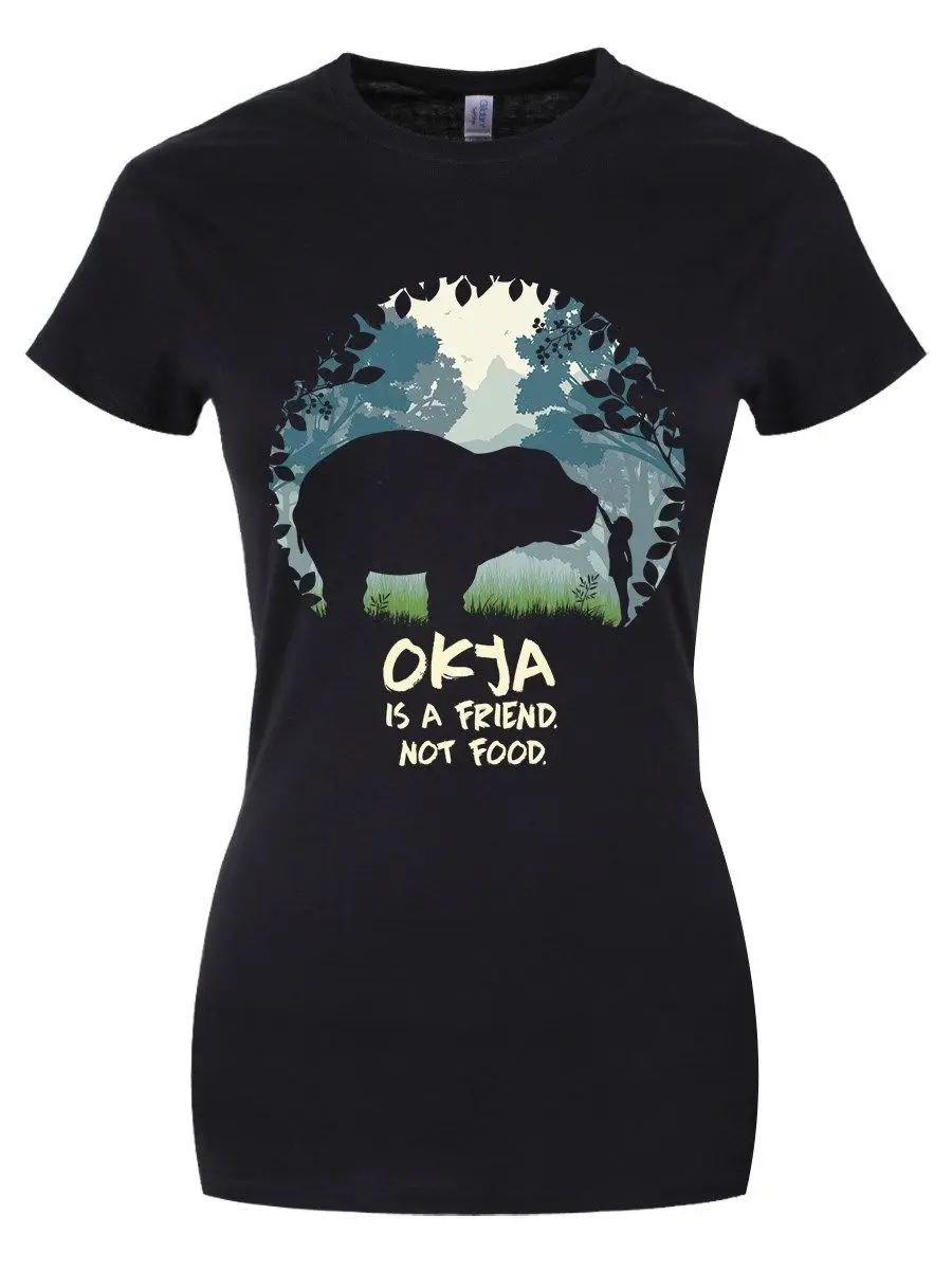 Okya Friend Not Fat Женская Черная футболка с рисунком Мужская Унисекс Новая модная