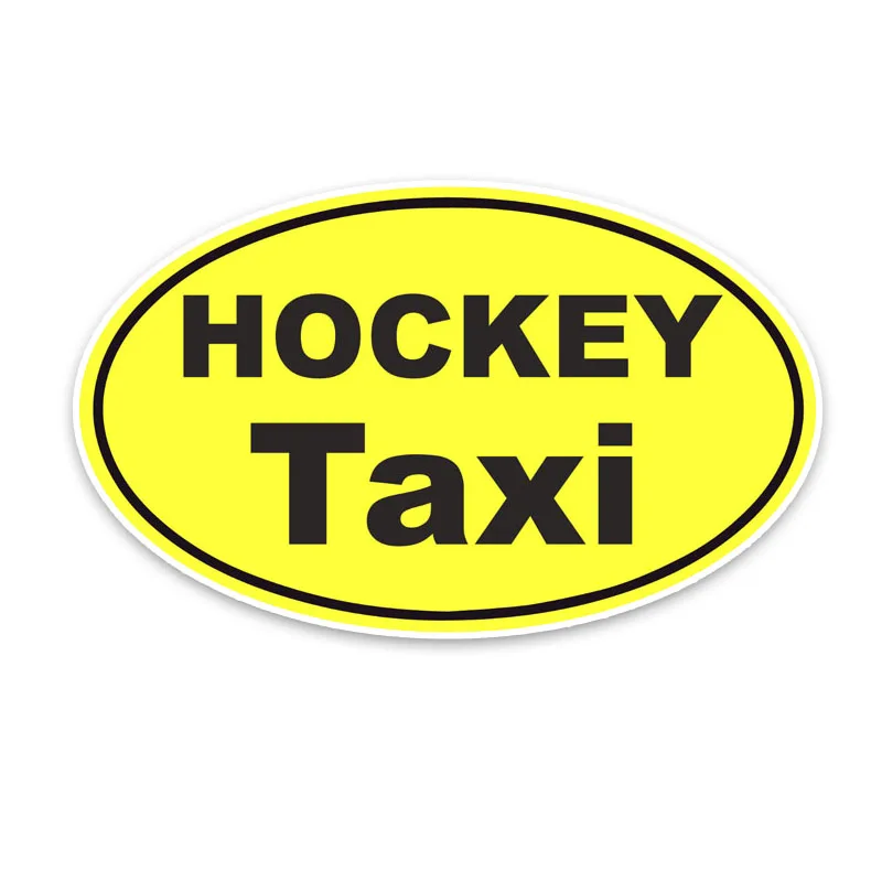 

Interesting HOCKEY TAXI Car Sticker Accessories Car Styling Decal Vinyl Car Window Cover Scratches Waterproof PVC 15cm*9cm