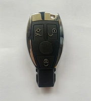 riooak 3 button smart remote key replacement shell case one battery holder for mercedes benz bga cls clk cla slk amg w204