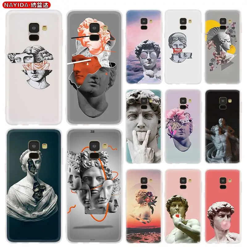 

Чехол для телефона для samsung A8 A6 плюс 2018 2017 2016 A10 A30 A40 A50 A60 A70 A80 A90 A9 A7 A5 Звезда Давида статуя