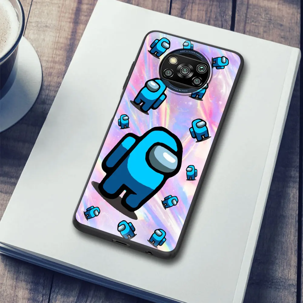 

Cartoon Among Us Silicone Case For Xiaomi Mi Poco X3 NFC M3 M2 F2 Pro Note 10 Lite 9T 10T CC9E Soft TPU Shell Cover Coque Fundas