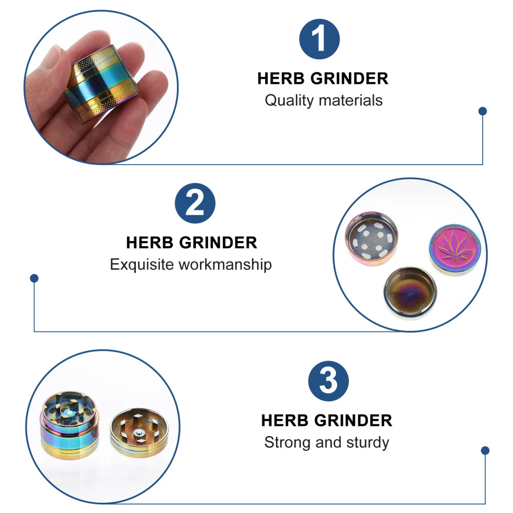 

1pc Tobacco Grinder Herb Grinder Weed Grinder Tobacco Crusher Herb Grinder