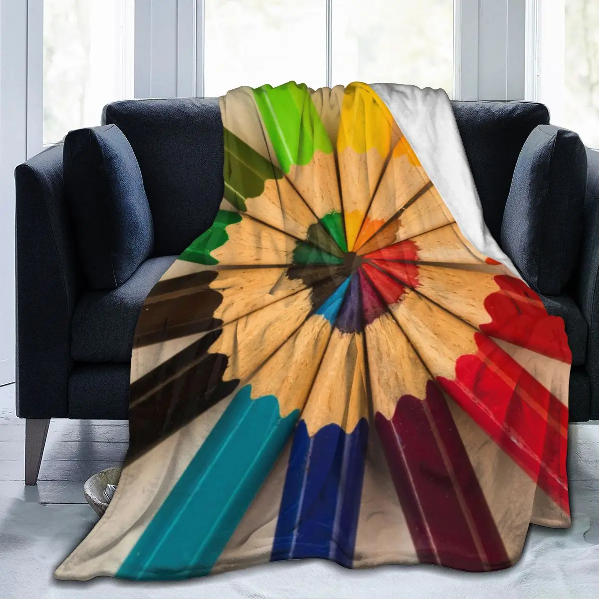 

Pencil New 3D Personality Printed Flannel Blanket Sheet Bedding Soft Blanket Bed Cover Home Textile Decoration