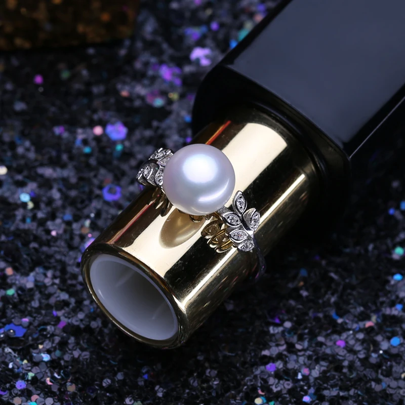 

FENASY 925 Sterling Silver Pendant Necklaces Natural Pearl Jewelry Sets For Women Bohemian Flower Stud Earrings Party Rings