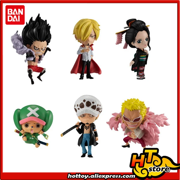 100% Оригинальные фигурки BANDAI Motion 03 набор игрушек 6 шт. Luffy Law Sanji Tony Chopper Robin Doflamingo