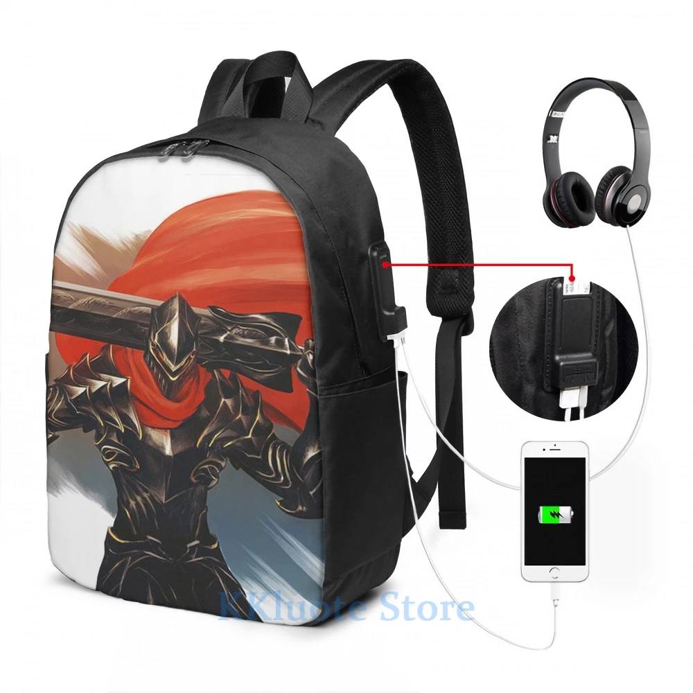Наряд Ainz ooal с забавным графическим принтом рюкзак OVERLORD BERSERKer USB зарядкой мужские