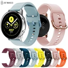 Силиконовый ремешок 20 мм для Samsung Galaxy Watch Active 1 2  Galaxy Watch 4, сменный ремешок для часов Samsung Gear S2 Classic