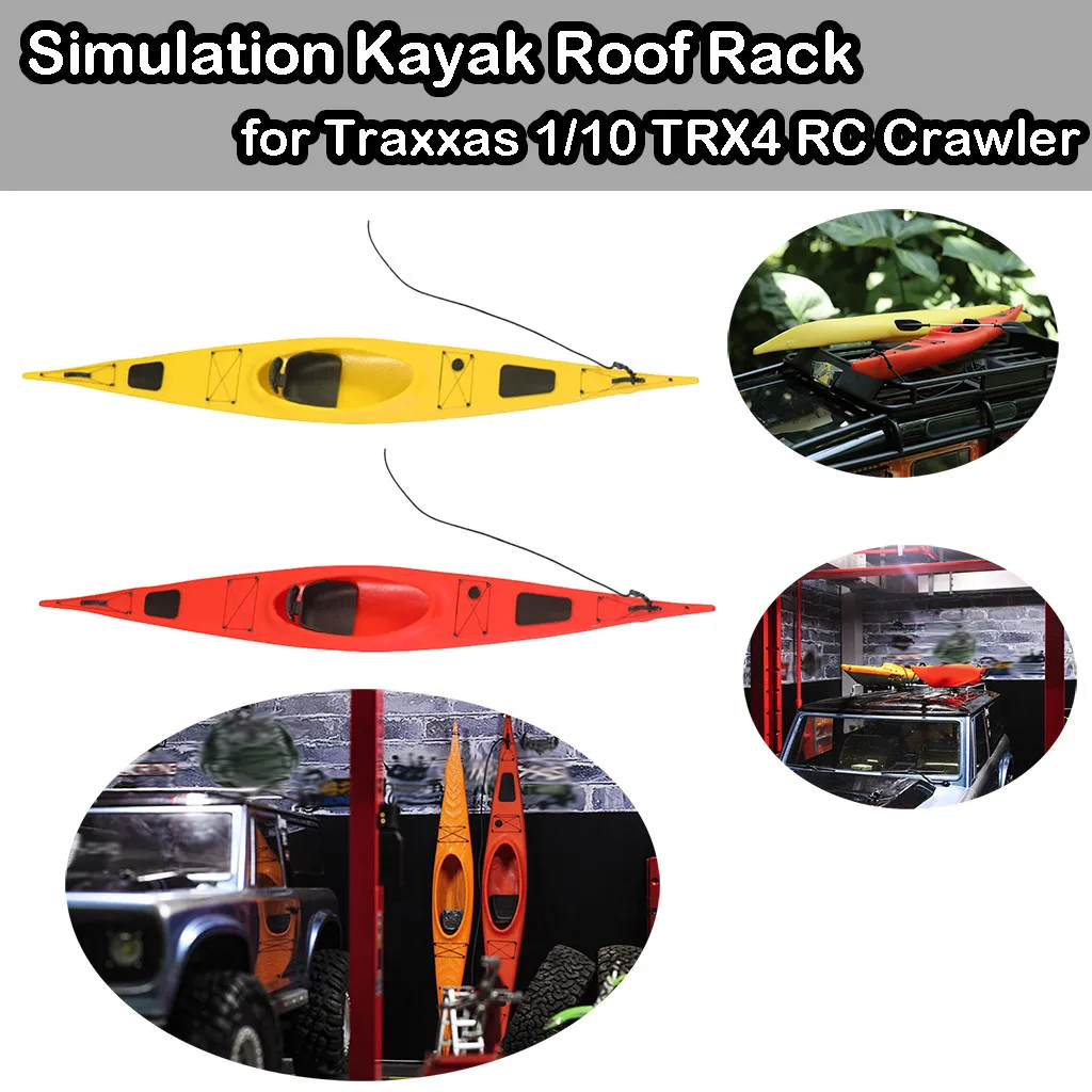 Аксессуары для моделей автомобилей кровельный стеллаж байдарки Traxxas 1/10 TRX4 RC Crawler