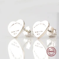 hot original 925 sterling silver earring vintage allure please return to new york earrings for women gift fashion jewelry