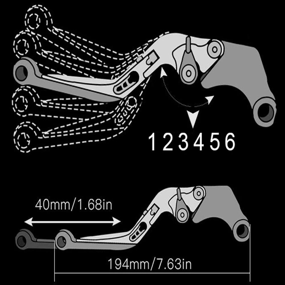 

Motorcycle 22mm lever handlebar Folding Extendable Moto Brake Clutch Levers For Kawasaki Z800 Z z 900 Z900RS 2020 2019 2018 2017