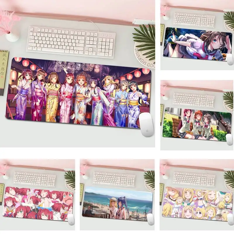 Резиновый компьютерный коврик для мыши Love Live Sunshine большой игровой клавиатуры