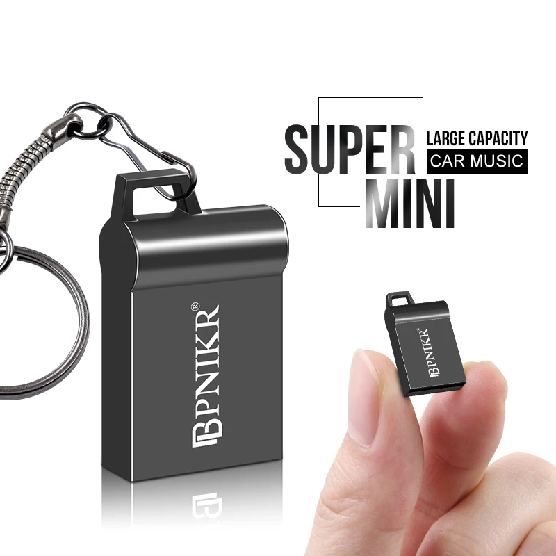 USB флеш накопитель 16 ГБ 32 64 128 супер мини Usb флешка 2 0 Металлическая черная