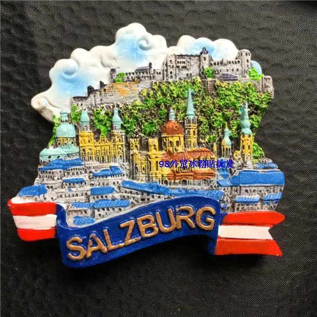 Vienna Австрия Туризм Зальцбург полимерный холодильник 3D магнит наклейка на