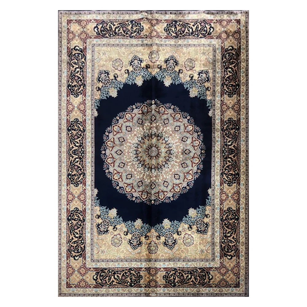 Персидский шелковый ковер ручной работы с узлом 5 5x8 дюймов домашний интерьерный