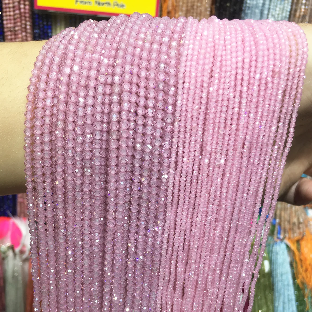 Очаровательные бусины из натурального циркона с отрезанным лицом 2 мм 3 маленькие