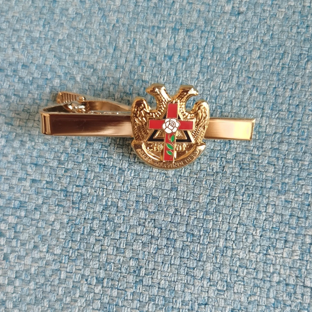 Masonic модный мужской шейный шотландский РИТ Роза крест 32 градуса зажим для