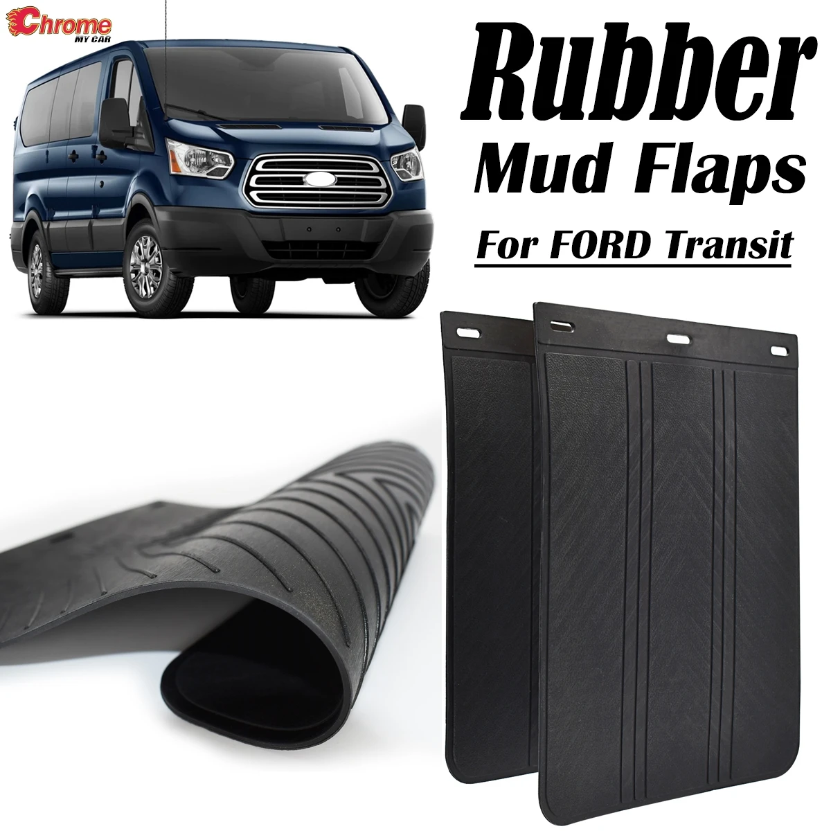 

2PC Mud Flaps For Ford Ford Transit Connect Courier Custom Mk6 Mk7 Mk8 Camper Van Mudflaps Splash Guards Mudguards Accessories