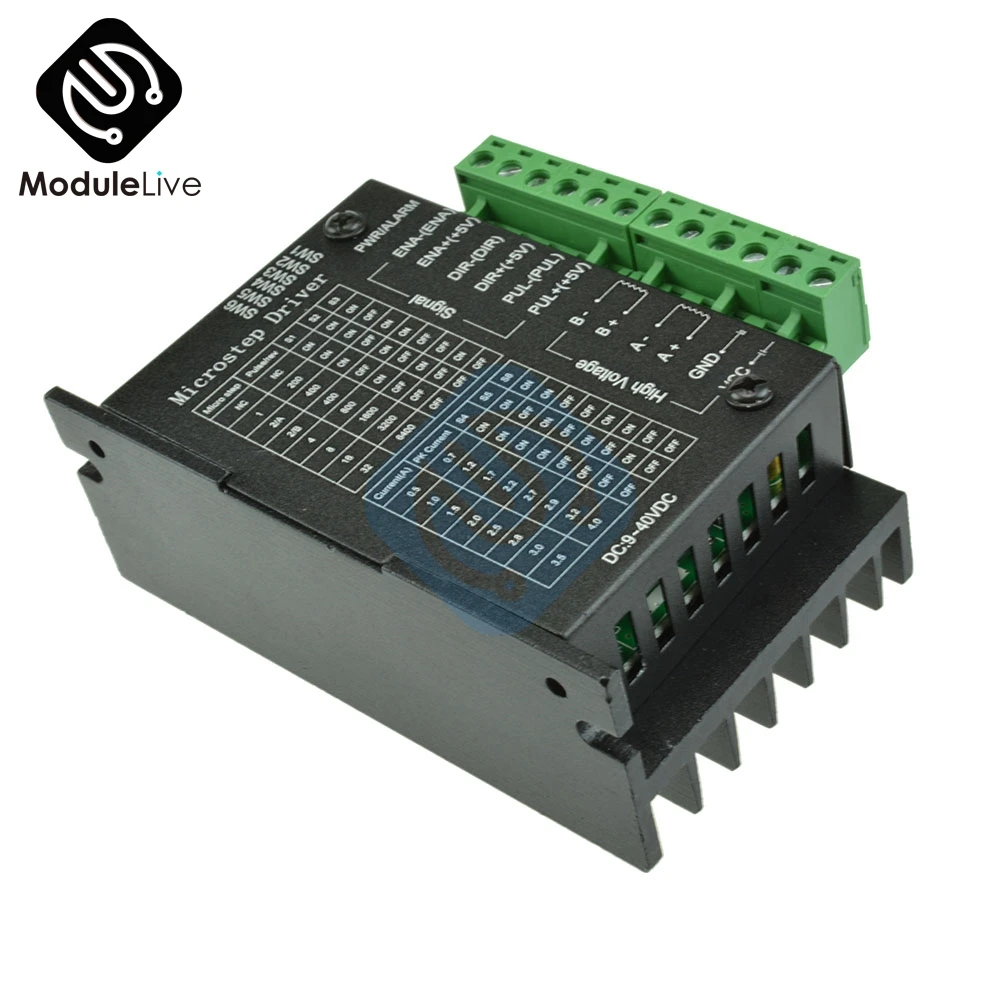 Контроллер шагового двигателя TB6600 4A 9 ~ 42 в TTL 16 микрошаговый ЧПУ 1 ось