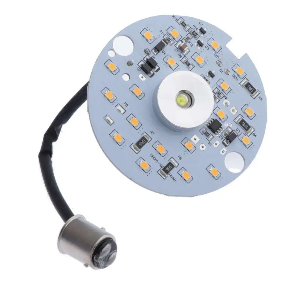 

2 шт., желтый двойной сигнал поворота LED1157 для дневных ходовых огсветильник Harley