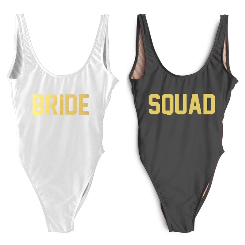 Отряд Невеста сексуальный купальный костюм женский купальник Цельный для