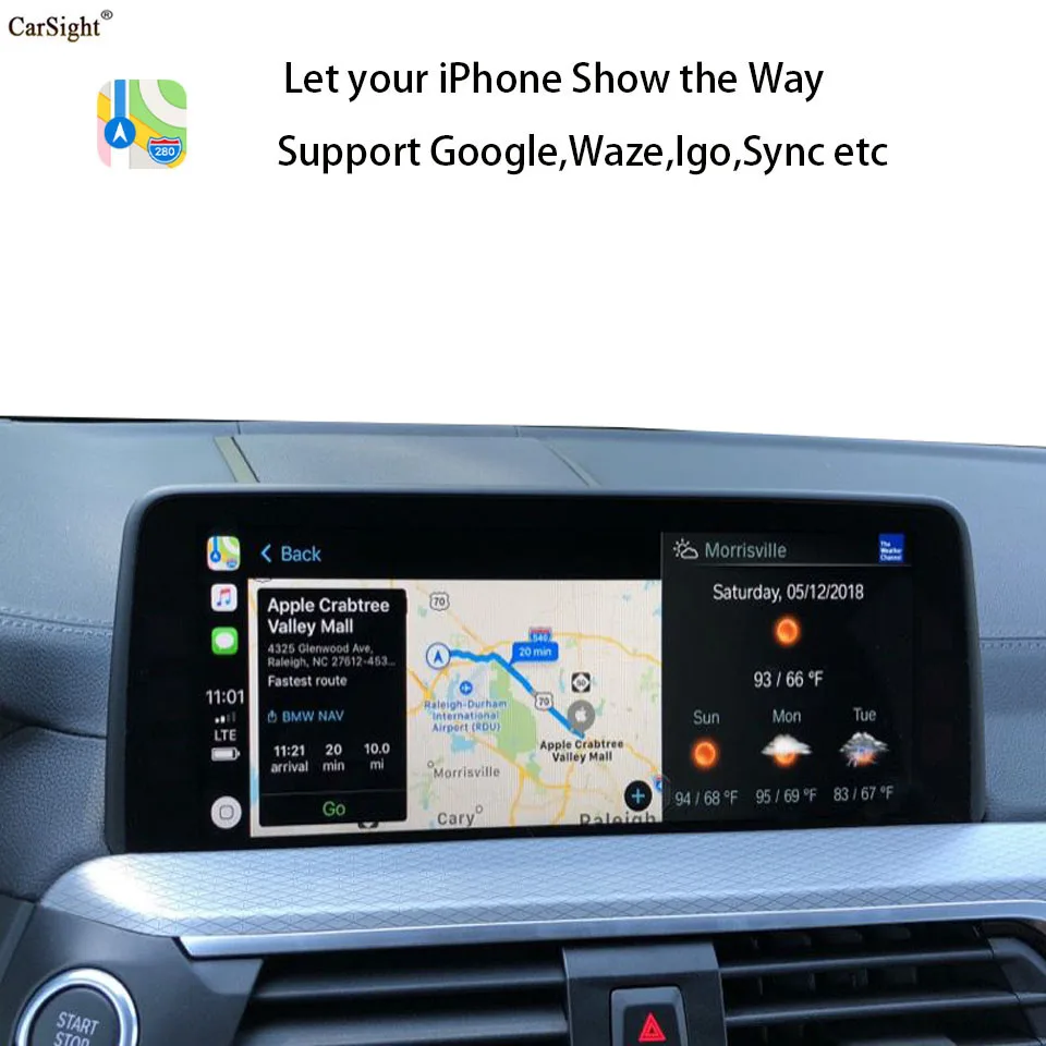 Автомобиль IOS iPhone Mirror Link CarPlay для BMW серии 1/2/3/4/5/7/Mini/X1/X3/X4/X6 с системой