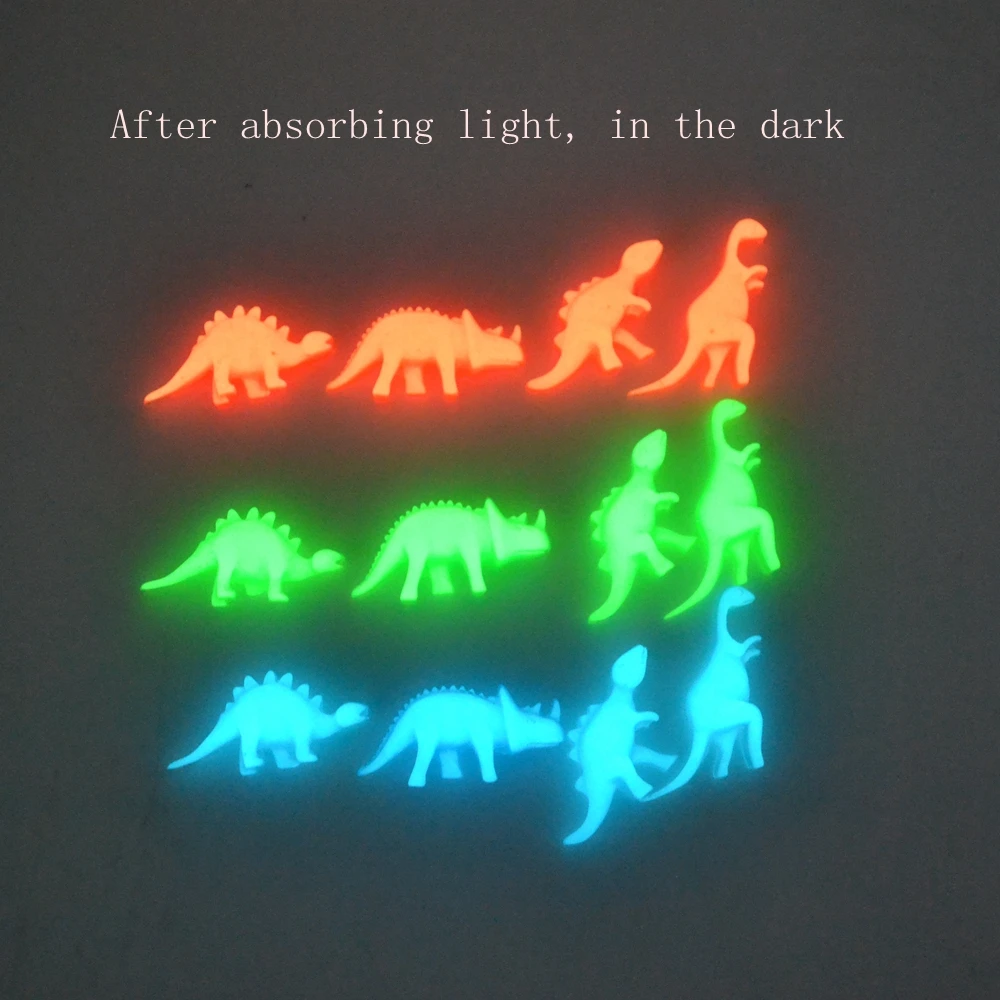 

Популярные ювелирные аксессуары, животные, различные цвета динозавров, «сияют в темноте после поглощения светильник», универсальные подар...